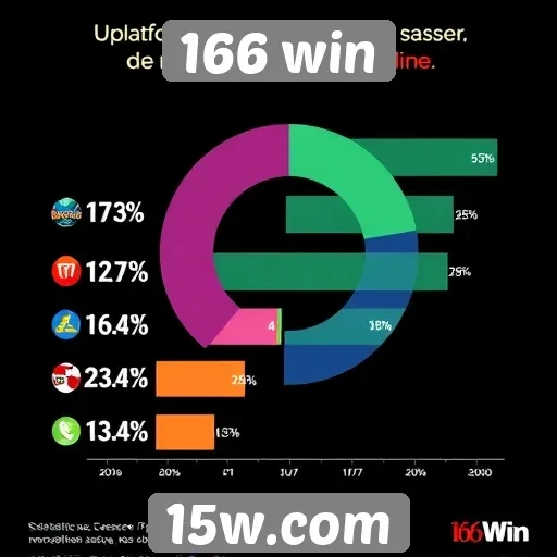 Estatísticas de usuários ativos no site 166 win